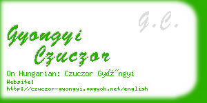 gyongyi czuczor business card